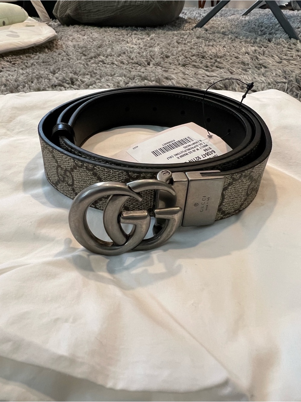 GG Marmont reversible thin belt size 105